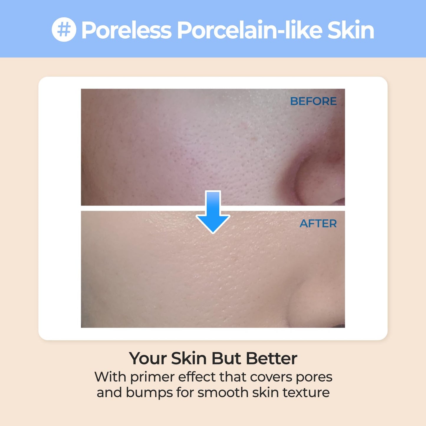 No.3 Porcelain Base-skip Tone Up Beige