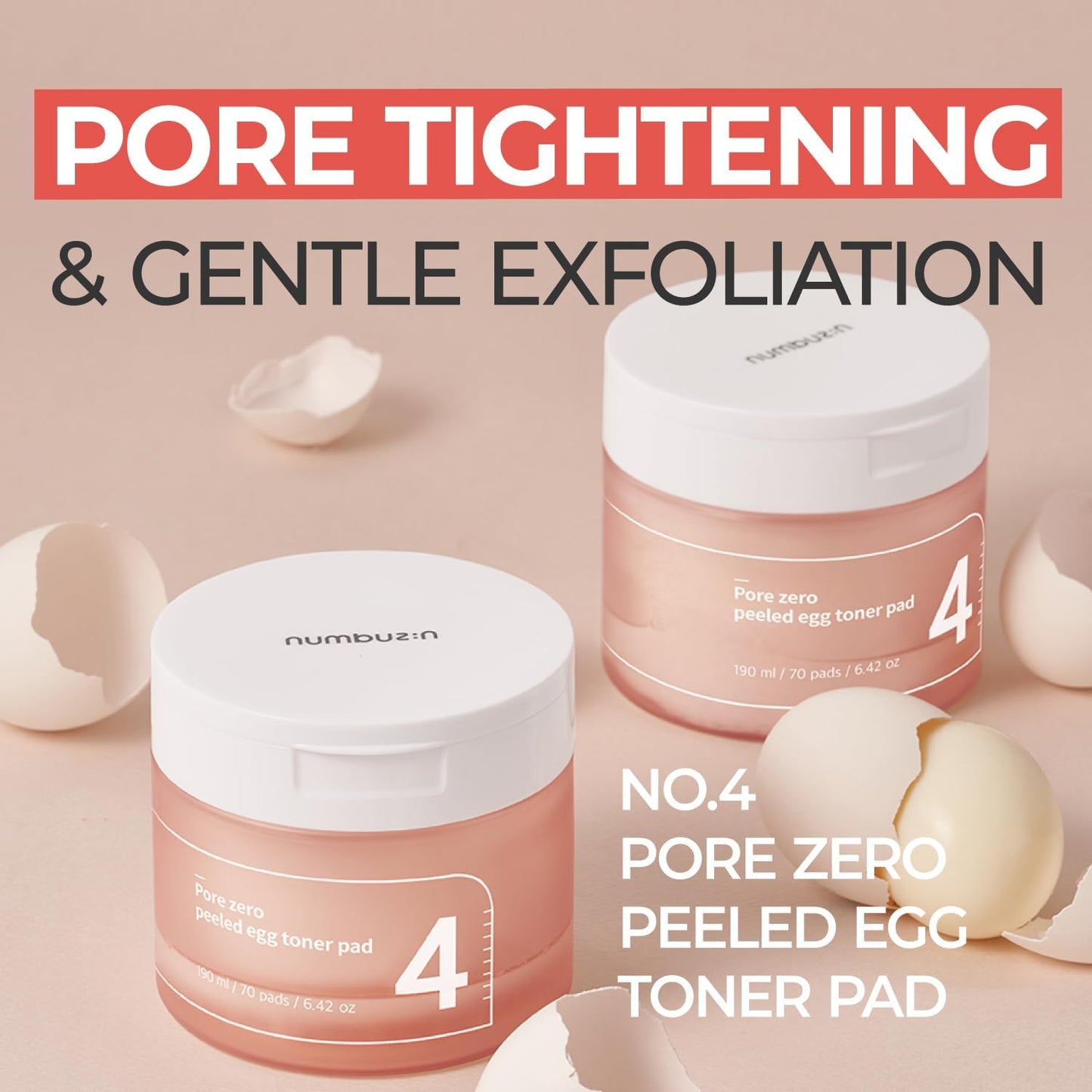No.4 Pore Zero Peeled Egg Toner Pad