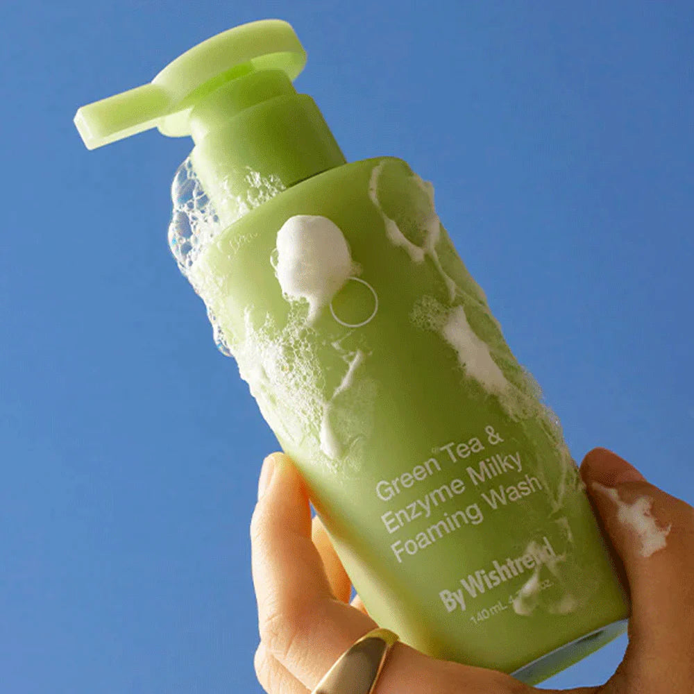 By Wishtrend green Tea & Enzyme Milky Foaming Wash 140 ml