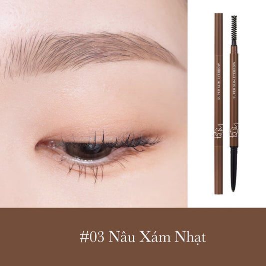 Bom Super Slim Eyebrow  #03 Taupe Brown