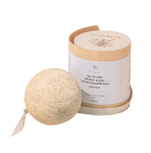 All-in-one vegan Shampoo ball (Heartleaf Green)